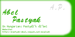 abel pastyak business card